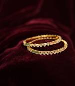 Mint green enamel & diamond bangle