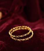 Intricate filigree gold bangles