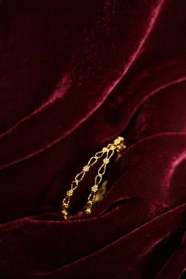 Intricate filigree gold bangles 5