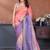 Lavender rich gold crush silk embroidered saree with multi-tone color