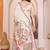 White rich manipuri silk kalamkari digital print saree with mirror work border