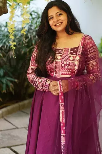 Wine anarklai kurta with chudi pants and dupatta