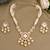 Gold plated kundan necklace set