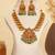 Gold plated temple necklace set