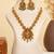 Gold plated temple necklace set