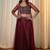 MAROON EMBROIDERED TOP WITH SKIRT AND SHRUG