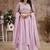 LILAC HANDEMBROIDERED BLOUSE WITH LEHENGA AND DUPATTA