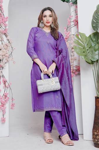 straight rayon kurta set with dupatta