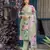 green printed cotton kurta set with dupatta