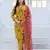 women   s yellow rayon printed kurta set