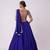Navy Blue Color Foil Mirror Work Faux Georgette Lehenga Choli