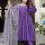 Pretty purpal cotton anarkali set