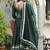 Short hunter green anarkali set