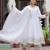 White gota jaal anarkali suits