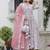 Fresh pink lotus anarkali set