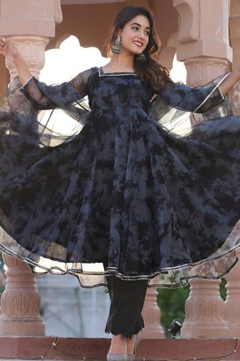 Black tie day orgenza anarkali suits