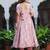 Rosy pink cotton anarkali set