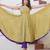 Yellow purple fhool anarkali suits