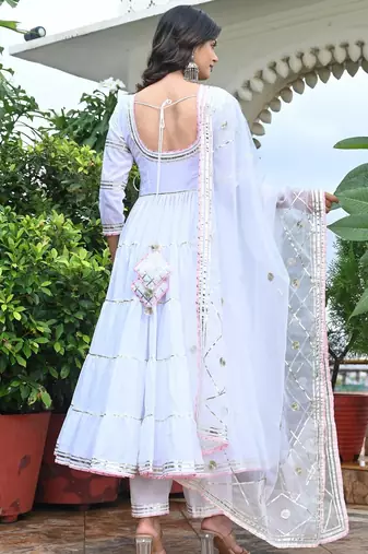 Gotta jaal snow white tired angrakha