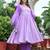 Pansy lavender with gotta kaidar anarkali