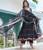 Black beauty tired anarkali