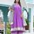 Periwinkle cotton anarkali