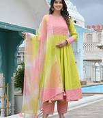 Primrose with peach touch anarkali