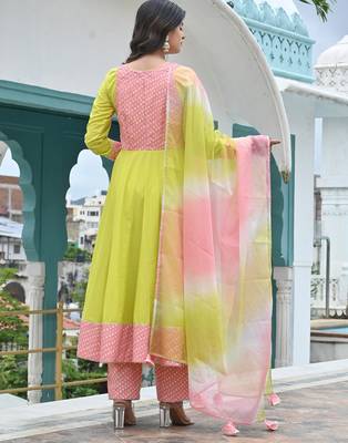 Primrose with peach touch anarkali 3