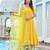 Marigold yellow cotton anarkali