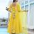 Marigold yellow cotton anarkali