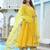 Marigold yellow cotton anarkali