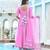 Oleander pink cotton anarkali