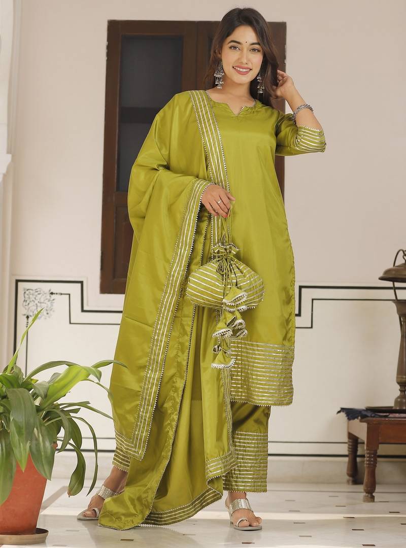 Yellow green suit set