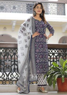 Blue daisy suit set 4