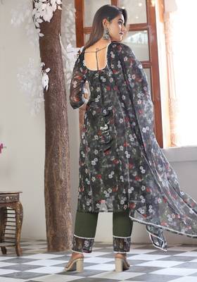 Mogra organza suit set 3