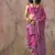Rani pink ajrakh print satin georgette sarees