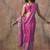 Rani pink ajrakh print satin georgette sarees