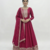 Maroon Color Vichitra Silk Embroidery Work Gown 