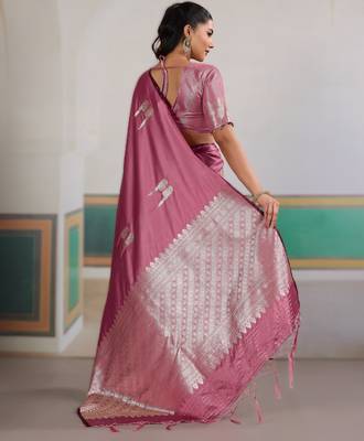 Pink new pure satin weaving outfit  premium quality 2