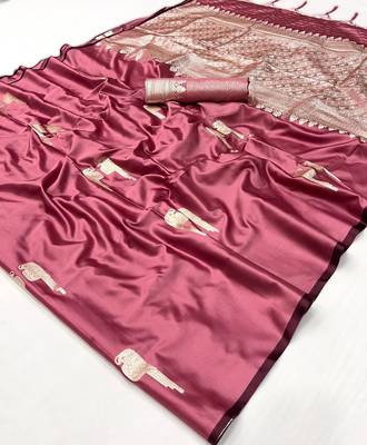 Pink new pure satin weaving outfit  premium quality 4