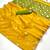 Yellow tussar silk handloom weaving     premium quality fabric