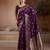 Purple handloom weaving silk     premium quality fabric |