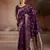 Purple handloom weaving silk     premium quality fabric |