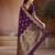Purple handloom weaving silk     premium quality fabric |