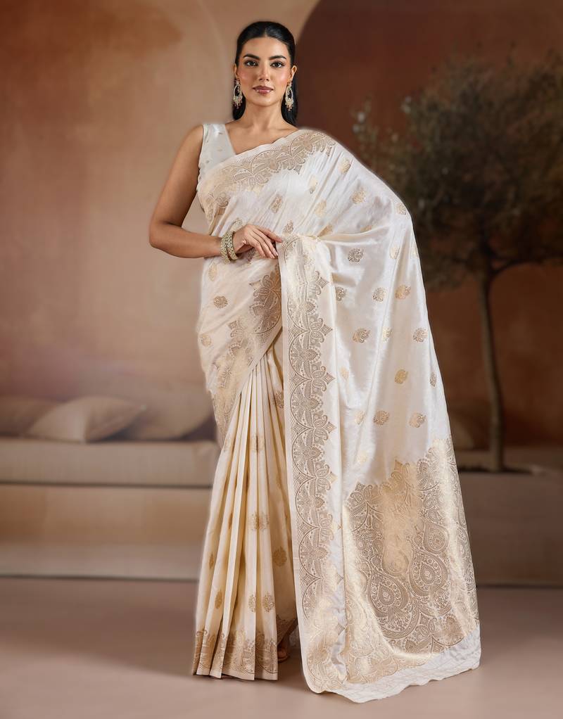 White handloom weaving silk     premium quality fabric |