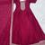 Women’s dark pink embroidered anarkali gown with dupatta