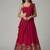 Deep Red Embroidered Lehenga Set