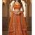 Burnt Orange Embroidered Lehenga