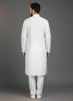 White cotton kurta set 2