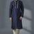 Navy embroidered dupion silk kurta set